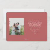 Ribbon Frame Christmas Card with Bow シーズンカード (裏面)