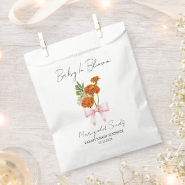 Ribbon | Marigold Seeds Baby Shower Favor Bag フェイバーバッグ