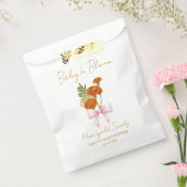 Ribbon | Marigold Seeds Baby Shower Favor Bag フェイバーバッグ (封をした状態)