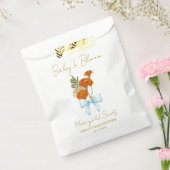 Ribbon | Marigold Seeds Baby Shower Favor Bag フェイバーバッグ (封をした状態)