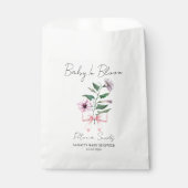 Ribbon | Petunia Seeds Baby Shower Favor Bag フェイバーバッグ (正面)