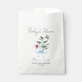 Ribbon | Petunia Seeds Baby Shower Favor Bag フェイバーバッグ (正面)