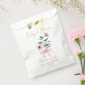 Ribbon | Petunia Seeds Baby Shower Favor Bag フェイバーバッグ (封をした状態)