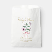Ribbon | Petunia Seeds Baby Shower Favor Bag フェイバーバッグ (正面)