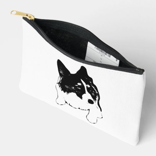 Ribbon-Ready Zip Pouch アクセサリーポーチ (見開き)