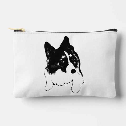 Ribbon-Ready Zip Pouch アクセサリーポーチ (正面)