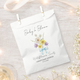 Ribbon | Wildflower Seeds Baby Shower Favor Bag フェイバーバッグ