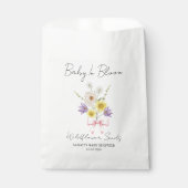 Ribbon | Wildflower Seeds Baby Shower Favor Bag フェイバーバッグ (正面)