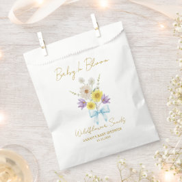 Ribbon | Wildflower Seeds Baby Shower Favor Bag フェイバーバッグ