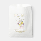 Ribbon | Wildflower Seeds Baby Shower Favor Bag フェイバーバッグ (正面)