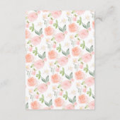 Ribbons Bows & Toes Baby Shower Advice for Mom  エンクロージャーカード (裏面)