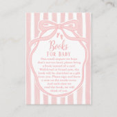 Ribbons Bows & Toes Book for Baby Enclosure Card   エンクロージャーカード (正面)