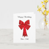 Ribbons for Dec 25 Birthday カード (黄色い花)