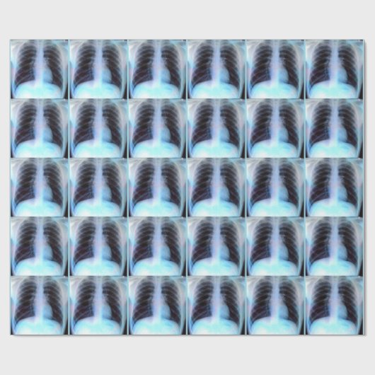 RibcageのX線の骨組放射線学の包装紙 ラッピングペーパー (フラット)