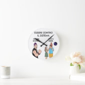 ribellione ラウンド壁時計 (ホーム)