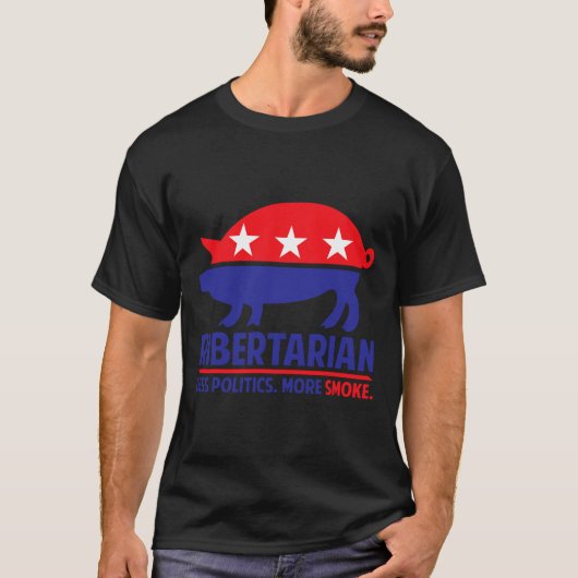 Ribertarian Shirt Bbq And Grill  Tシャツ (正面)