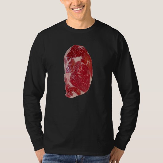 Ribeyeのステーキのワイシャツ Tシャツ (正面)