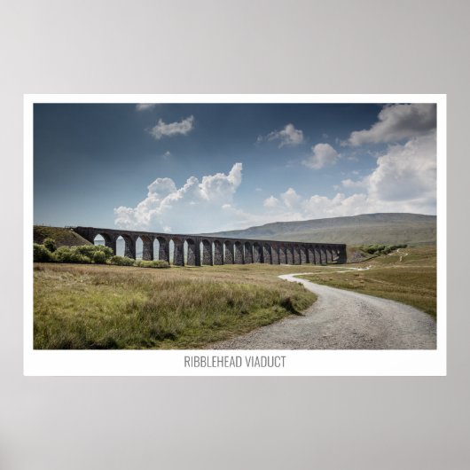 Riblehead Viaduct、Riblehead、Yorkshire、イングランド ポスター (正面)