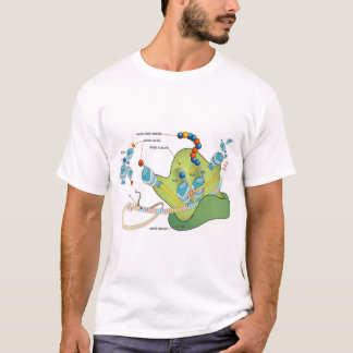 Ribosome mRNA tRNA molecules proteins Diagram  Tシャツ