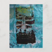 Ribs Circus random mixed media collage ポストカード (正面)