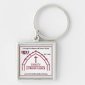RICロゴキーチェーン付きトリニティ キーホルダー (正面)