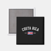 Rica Est. 1821 Costa Rican Flag Independence Day マグネット (正面/裏面)