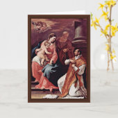 Ricci Seによるロヨラの聖イグネイシャス カード (黄色い花)