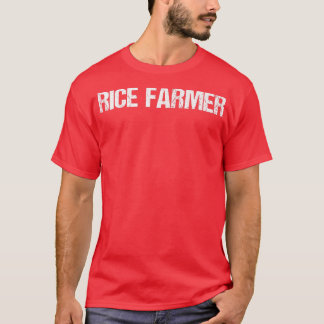 Rice Farmer Simple Title Tシャツ