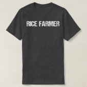 Rice Farmer Simple Title  Tシャツ (デザイン正面)