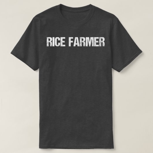 Rice Farmer Simple Title Tシャツ (デザイン正面)