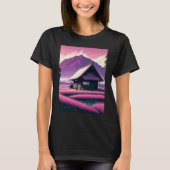 Rice Field Landscape Japan Tシャツ (正面)
