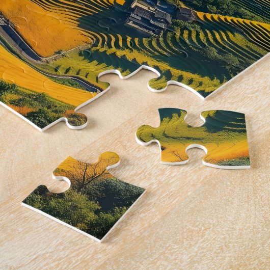 Rice fields in Sapa, Vietnam  ジグソーパズル (側面)