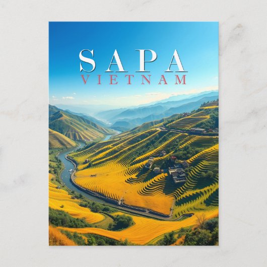 Rice fields in Sapa, Vietnam  ポストカード (正面)