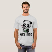 RICE KING Tシャツ、食中国の品おもしろい Tシャツ (正面フル)
