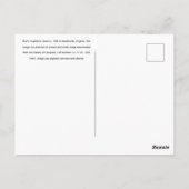 Rice’s-Hughlett’s Tavern c. 1935, Heathsville, VA ポストカード (裏面)