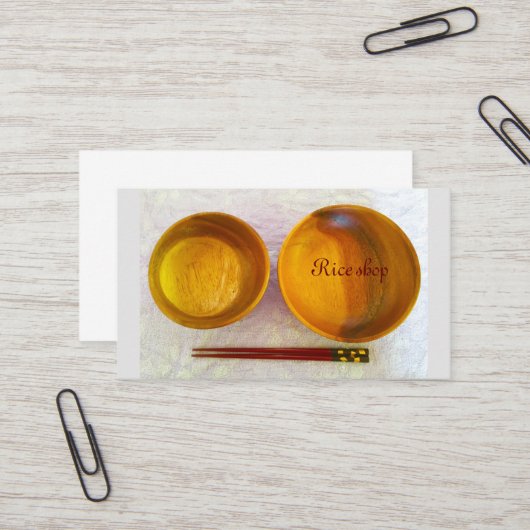 Rice shop 自然体 名刺 (正面/裏面インサイチュ)