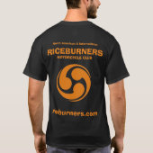 RiceBurnersの会員のワイシャツ Tシャツ (裏面)