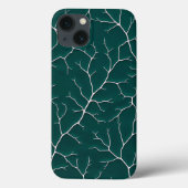 Rich Black Branch Pattern iPhone Case Case-Mate iPhoneケース (裏面)