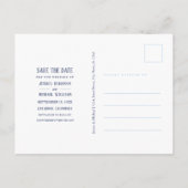 Rich Bouquetsカラフル写真Save The Date インビテーションポストカード (裏面)