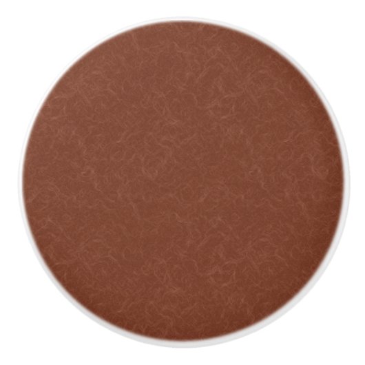Rich brown  textured swirling  pattern セラミックノブ (正面)