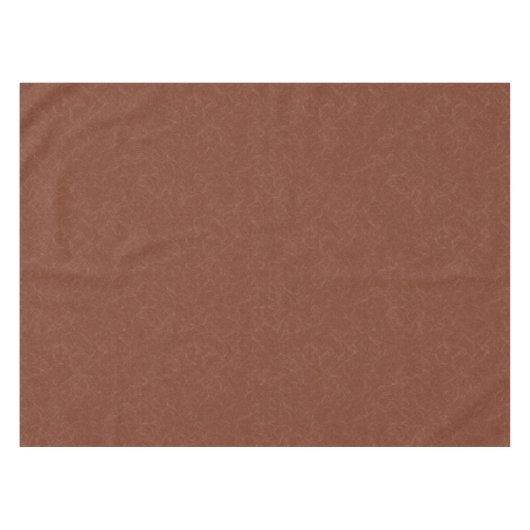 Rich brown  textured swirling  pattern テーブルクロス (正面(横))