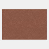 Rich brown  textured swirling  pattern ラッピングペーパーシート (正面2)