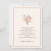 Rich Burguny Minimalist Elegant Bridal Shower 招待状 (正面)