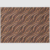 Rich Cocoa Swirl Texture Seamless Brown Abstract 薄葉紙 (正面)