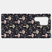 Rich Dark Fungi Seamless Pattern Goblincore Samsung Galaxyケース (裏面横)