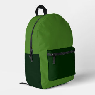 Rich Earthy Green Backpack プリントバックパック