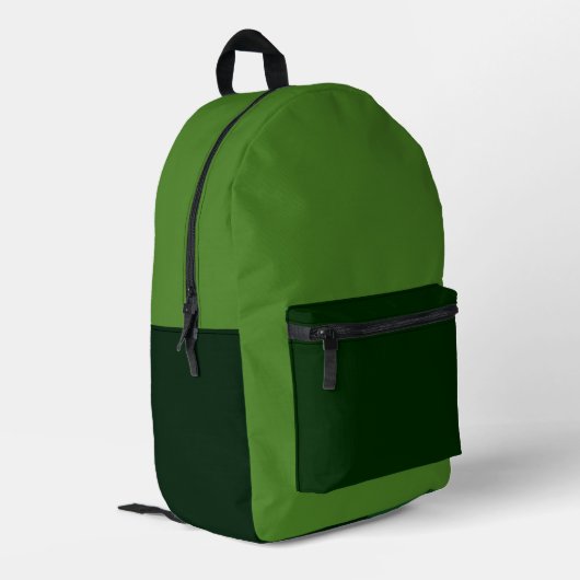Rich Earthy Green Backpack プリントバックパック (裏面左端)