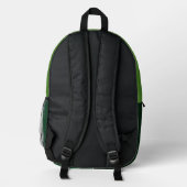 Rich Earthy Green Backpack プリントバックパック (裏面)