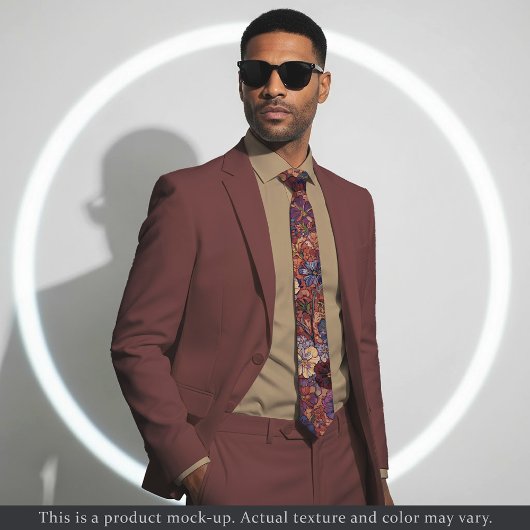 Rich Impressionist Floral Necktie ネクタイ