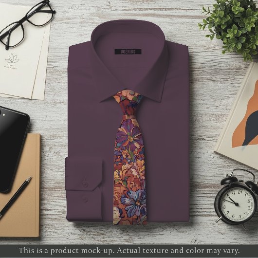Rich Impressionist Floral Necktie ネクタイ